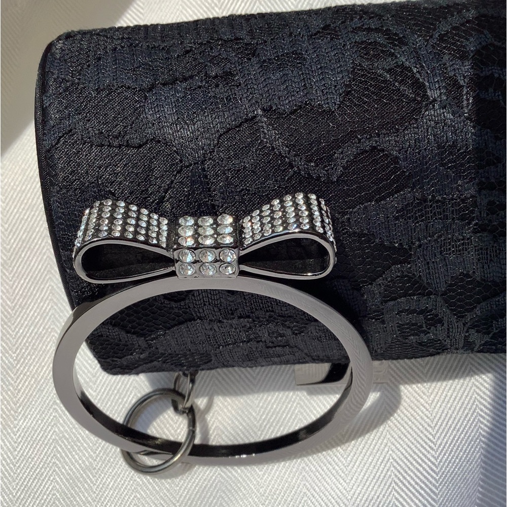 Black Lace Evening Bag with Blingy bracelet is how you wear it! BySondra Roberts